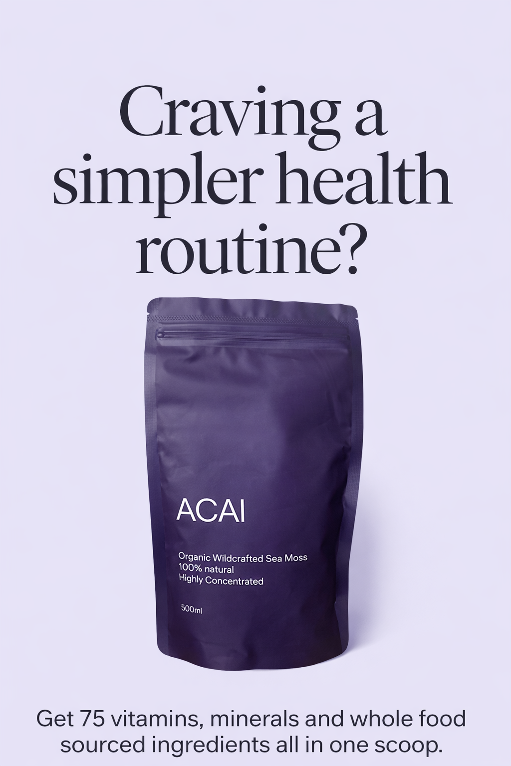 SEA MOSS ACAI SACHETS