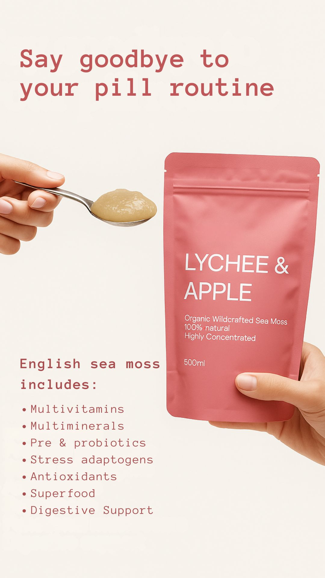 SEA MOSS LYCHEE & APPLE
